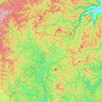 Carte topographique Howes Valley, altitude, relief