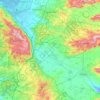 Carte topographique Conseil régional de la vallée de Jezreel, altitude, relief