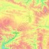 Carte topographique Tsome County, altitude, relief