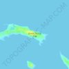 Carte topographique Great Stirrup Cay, altitude, relief
