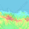 Carte topographique Miches, altitude, relief