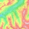 Carte topographique Sils im Engadin/Segl, altitude, relief