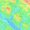 Carte topographique Eastleigh, altitude, relief