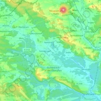 Carte topographique 92676, altitude, relief