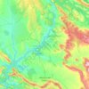 Carte topographique Herrera del Duque, altitude, relief