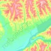 Carte topographique Batayporã, altitude, relief