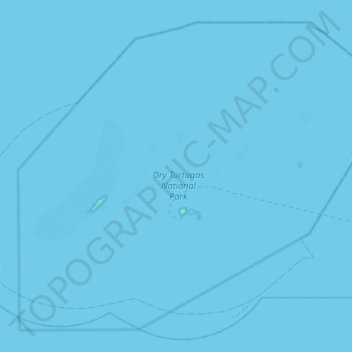Carte topographique Dry Tortugas National Park, altitude, relief