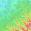 Carte topographique La Sarre Rouge, altitude, relief