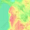 Carte topographique Calumet County, altitude, relief