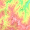 Carte topographique Segbana, altitude, relief