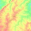 Carte topographique Banikoara, altitude, relief
