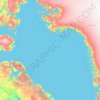 Carte topographique Mer de Baffin, altitude, relief