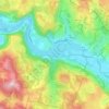 Carte topographique Boussac, altitude, relief