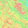 Carte topographique Son La province, altitude, relief