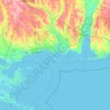 Carte topographique Gulf Islands National Seashore, altitude, relief