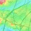 Carte topographique 91300, altitude, relief