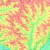 Carte topographique Grazac, altitude, relief