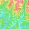 Carte topographique Borau, altitude, relief