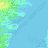 Carte topographique Forked River, altitude, relief
