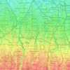 Carte topographique South Jakarta, altitude, relief