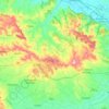 Carte topographique Puylaurens, altitude, relief