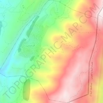 Carte topographique Mresti, altitude, relief