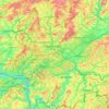 Carte topographique Blies, altitude, relief