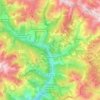 Carte topographique Guillaumes, altitude, relief
