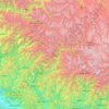 Carte topographique Uttarkashi, altitude, relief