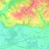 Carte topographique Prigonrieux, altitude, relief