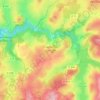 Carte topographique Chastellux-sur-Cure, altitude, relief