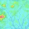 Carte topographique Yaoundé VI, altitude, relief