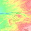 Carte topographique Eastmain (village), altitude, relief