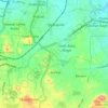 Carte topographique Bandlaguda mandal, altitude, relief