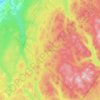Carte topographique ZEC Chapais, altitude, relief