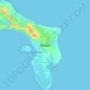 Carte topographique Bonaire, altitude, relief
