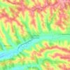 Carte topographique La Salvetat-Belmontet, altitude, relief