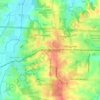 Carte topographique Warrensburg, altitude, relief