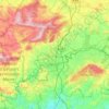 Carte topographique Communauté urbaine d'Alençon, altitude, relief