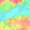 Carte topographique Vallée-de-Ronsard, altitude, relief