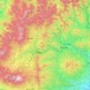 Carte topographique District d'Agatsuma, altitude, relief