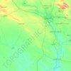 Carte topographique قضاء الموصل, altitude, relief