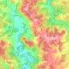 Carte topographique Gindou, altitude, relief