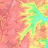 Carte topographique Égriselles-le-Bocage, altitude, relief
