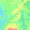 Carte topographique Chief Lake, altitude, relief