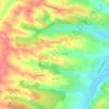 Carte topographique Sarcos, altitude, relief