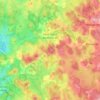 Carte topographique Saint-Merd-les-Oussines, altitude, relief