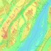 Carte topographique Lavaltrie, altitude, relief