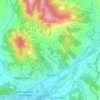 Carte topographique Aiglun, altitude, relief