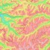 Carte topographique Verwall Alps, altitude, relief